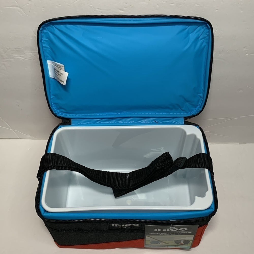 Igloo Hard Liner Square Cooler Bag Red Black NWT - Picture 10 of 11